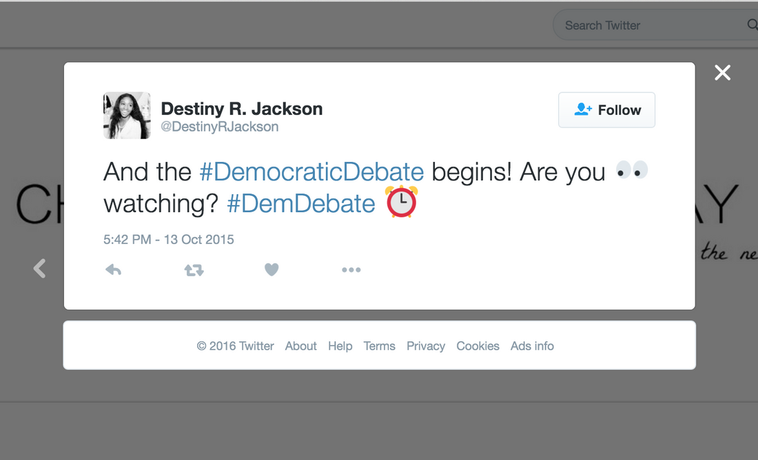 Tweeting in Action: My #DemDebate Highlights!